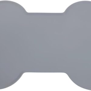 Jogo Americano Pet Tapete Para Comedouro e Bebedouro PETYC Silicone Aderente 37x45 cm Higiene Fácil Limpeza Produto Petshop (Cinza, 37x45)