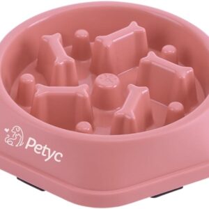 Comedouro Lento Labirinto PETYC Produto Petshop Enriquecimento Ambiental (Rosa)