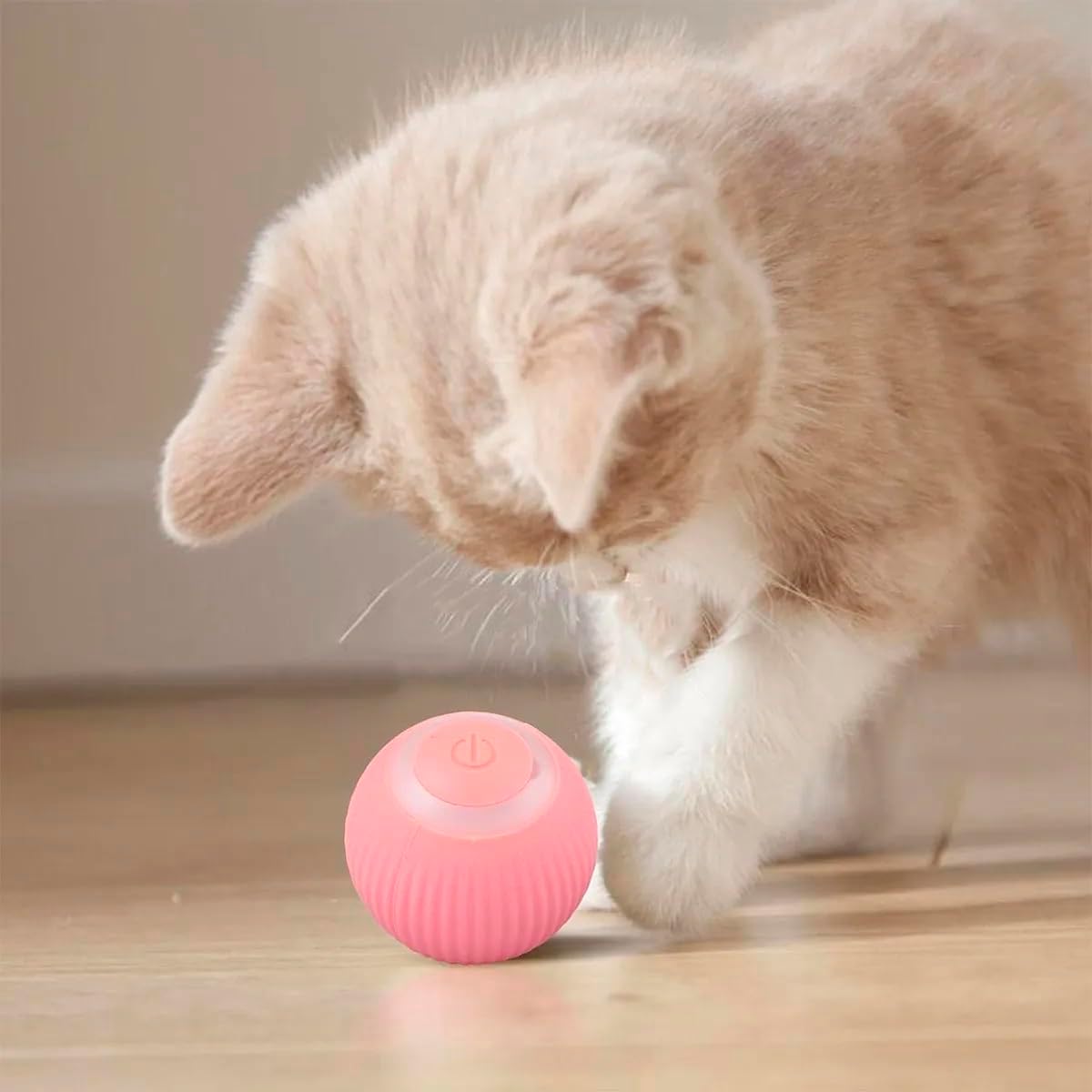 Bola Giratoria Inteligente Gato Pet Bolinha Animal de Estimaçao Brinquedo Usb Bateria Recarrevagel Petshop Interativo Relaxante - Imagem 2