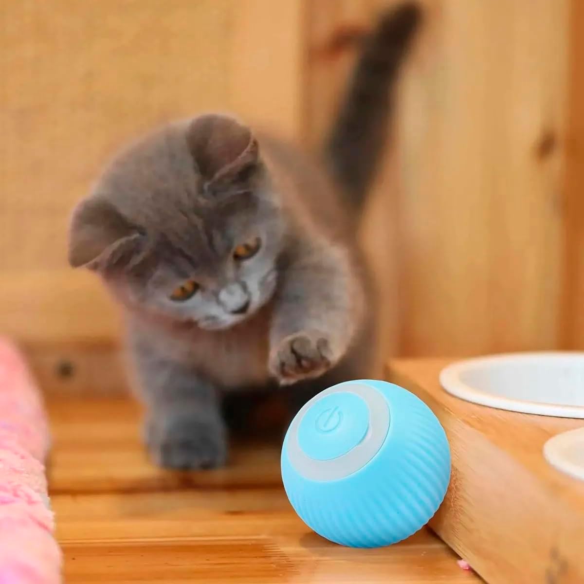 Bola Giratoria Inteligente Gato Pet Animal de Estimaçao Bolinha Brinquedo Usb Bateria Recarrevagel Petshop Interativo Relaxante Lazer - Imagem 8