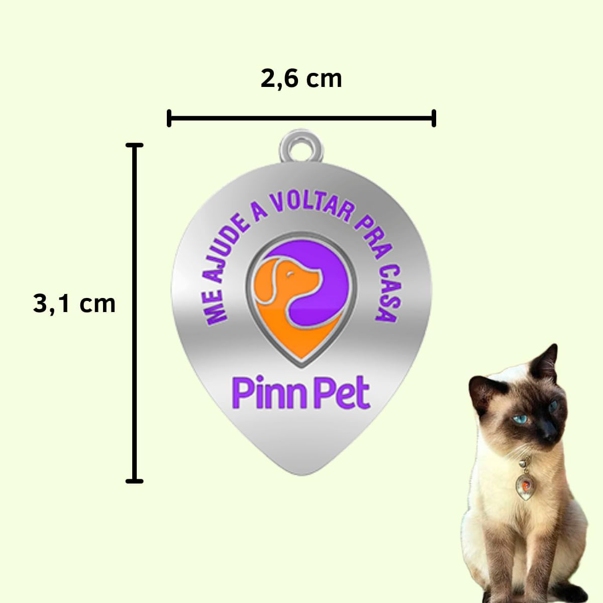 Pingente Inteligente QR Code para Pets Identificação Digital com Localização Notificações em Tempo Real, Cadastro Online, Atualização de Dados e Rede de Apoio Comunitária - Pinn Pet – E-FCS Store - Imagem 6