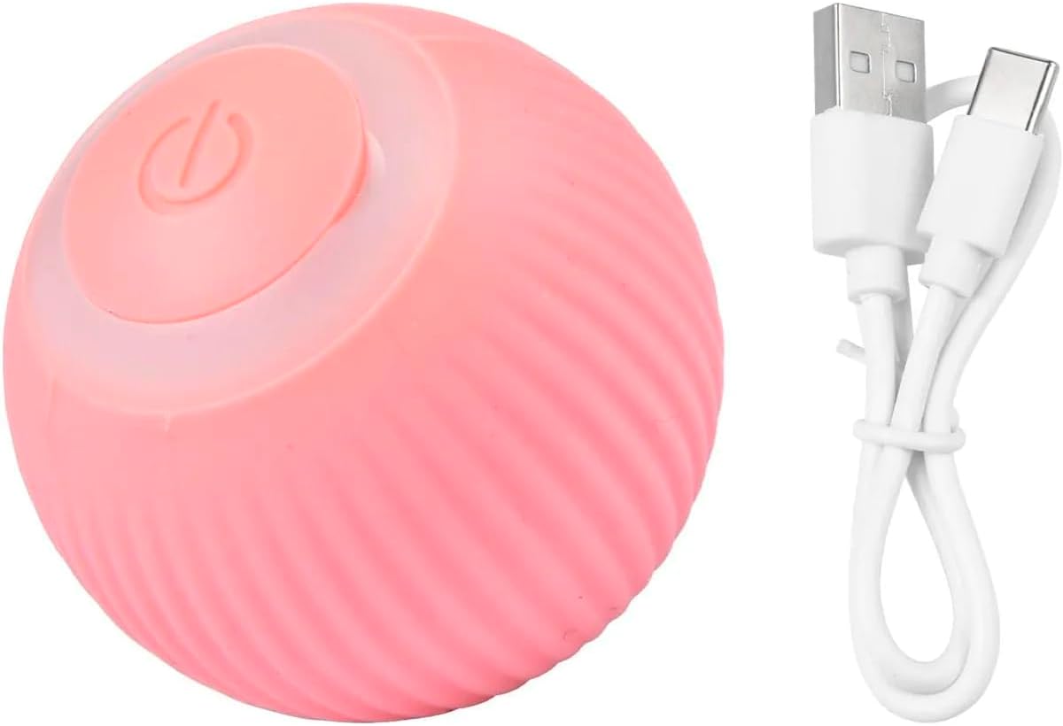 Bola Giratoria Inteligente Gato Pet Bolinha Animal de Estimaçao Brinquedo Usb Bateria Recarrevagel Petshop Interativo Relaxante - Imagem 9