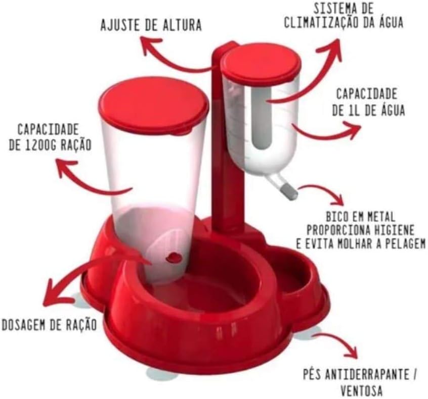 DURAFEEDER AUTOMATIC DELUXE - VERMELHO - Imagem 3