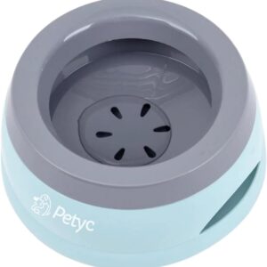 Bebedouro Para Cachorro Gato Pelo Longo Não Molha PETYC Produto Petshop (Azul Turquesa)