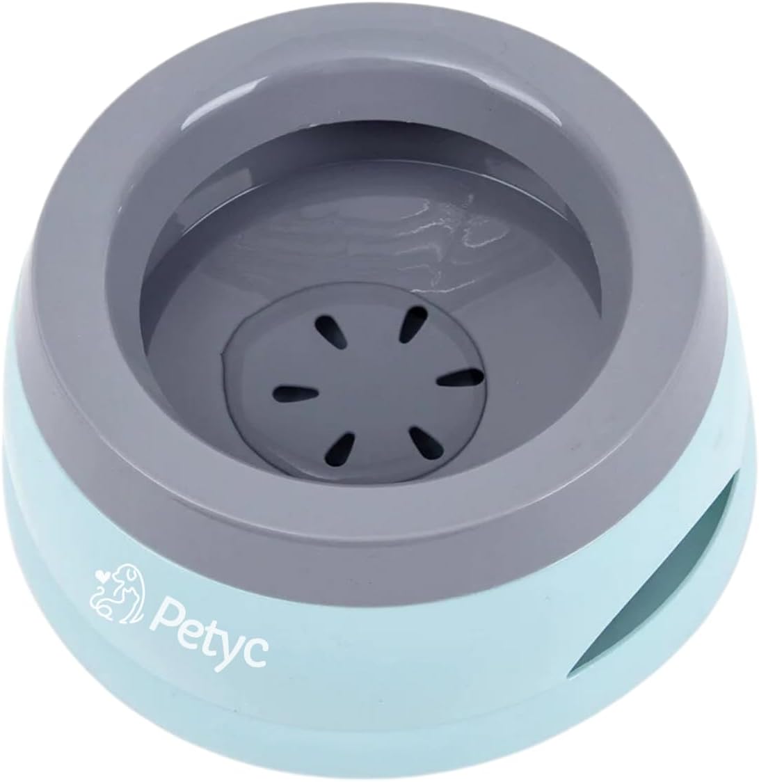Bebedouro Para Cachorro Gato Pelo Longo Não Molha PETYC Produto Petshop (Azul Turquesa)