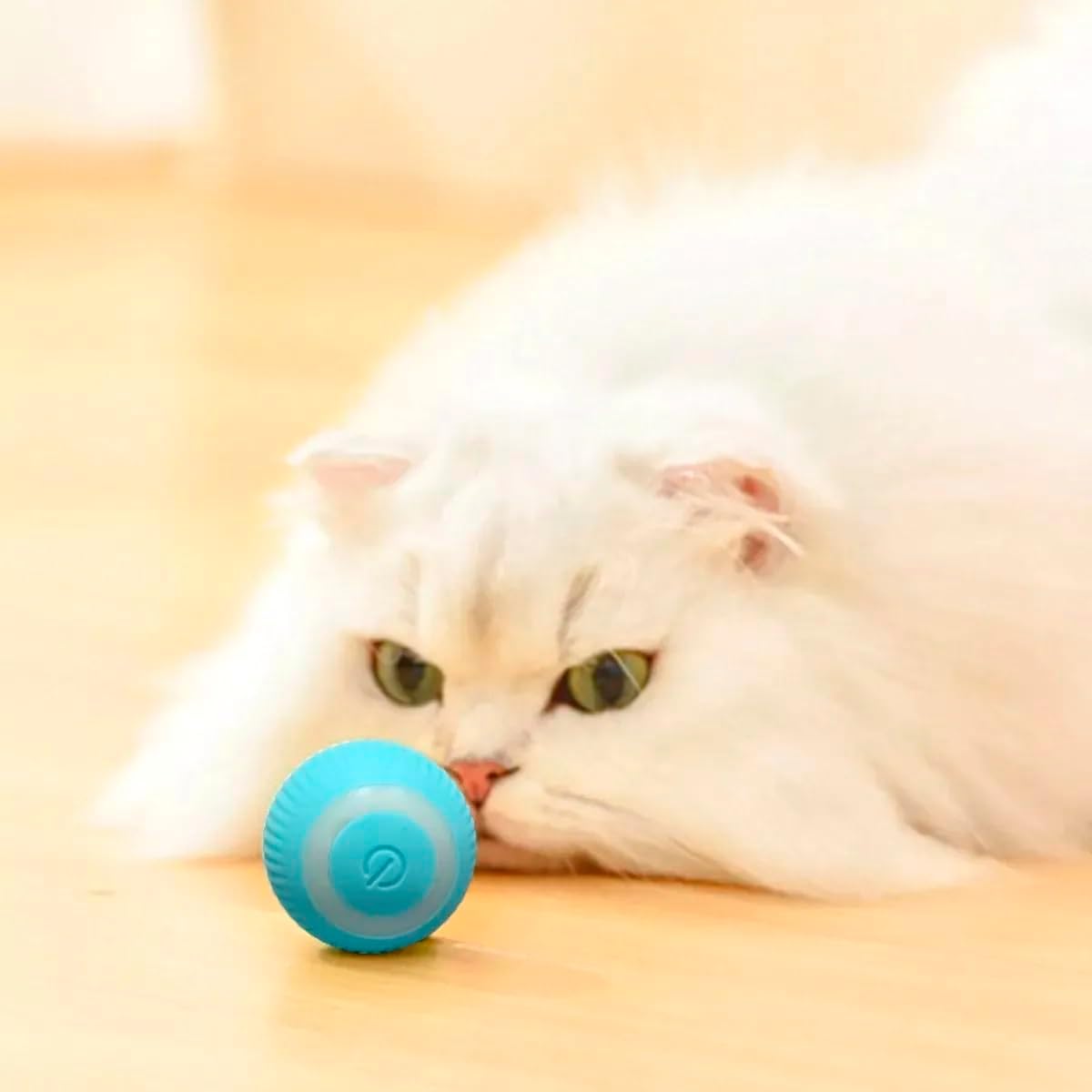 Bola Giratoria Inteligente Gato Pet Animal de Estimaçao Bolinha Brinquedo Usb Bateria Recarrevagel Petshop Interativo Relaxante Lazer - Imagem 3