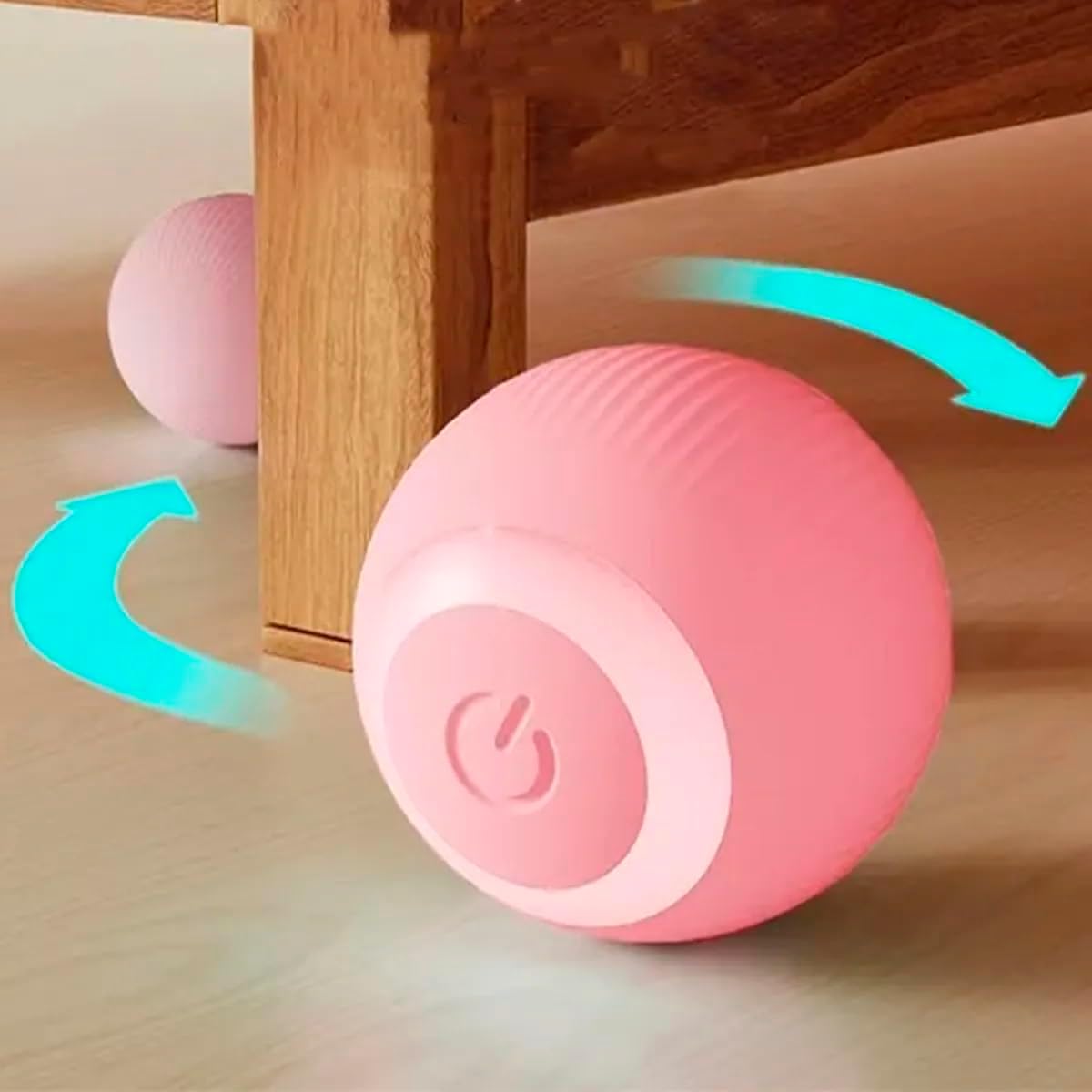 Bola Giratoria Inteligente Gato Pet Bolinha Animal de Estimaçao Brinquedo Usb Bateria Recarrevagel Petshop Interativo Relaxante - Imagem 4