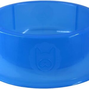 Lilopety 001, Comedouro Para Cachorro Patinhas, 1000 Ml, Azul