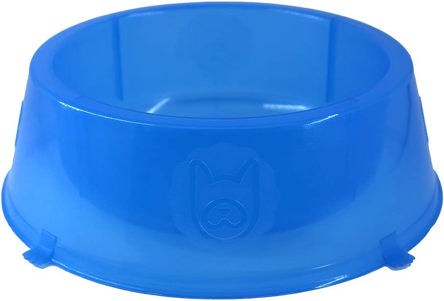 Lilopety 001, Comedouro Para Cachorro Patinhas, 1000 Ml, Azul