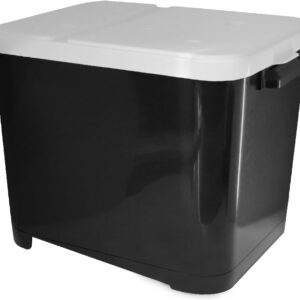 Furacão Pet Porta Ração Preto Para 15 Kgs -