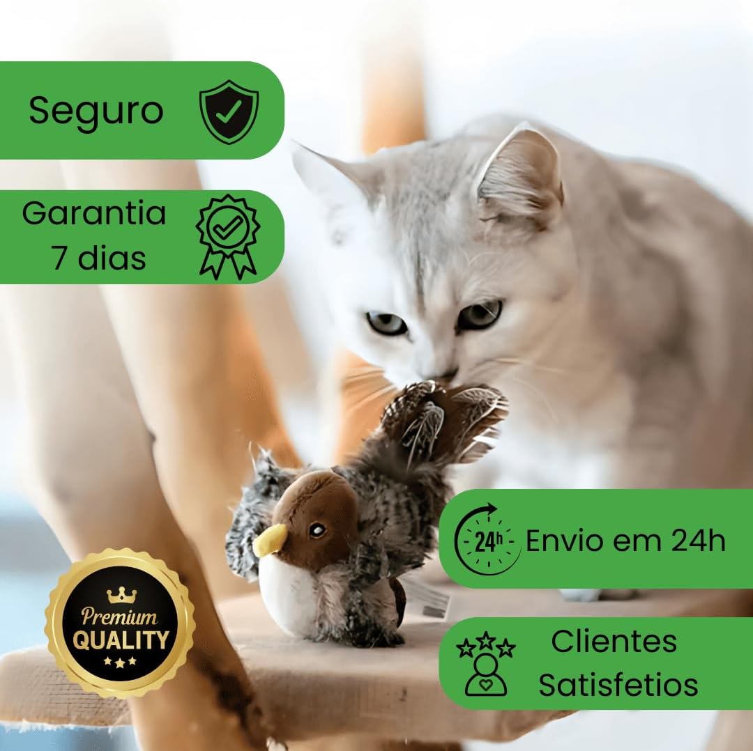 Pássaro de Brinquedo Interativo para Gatos - Imagem 8