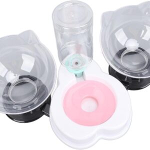 Conjunto de Tigela Dupla para Alimentação de Gatos e Dispensador Automático de água para Pet Shop Doméstico, Combina Convenientemente Tigela de Alimentação Anti-pontas e (Estilo