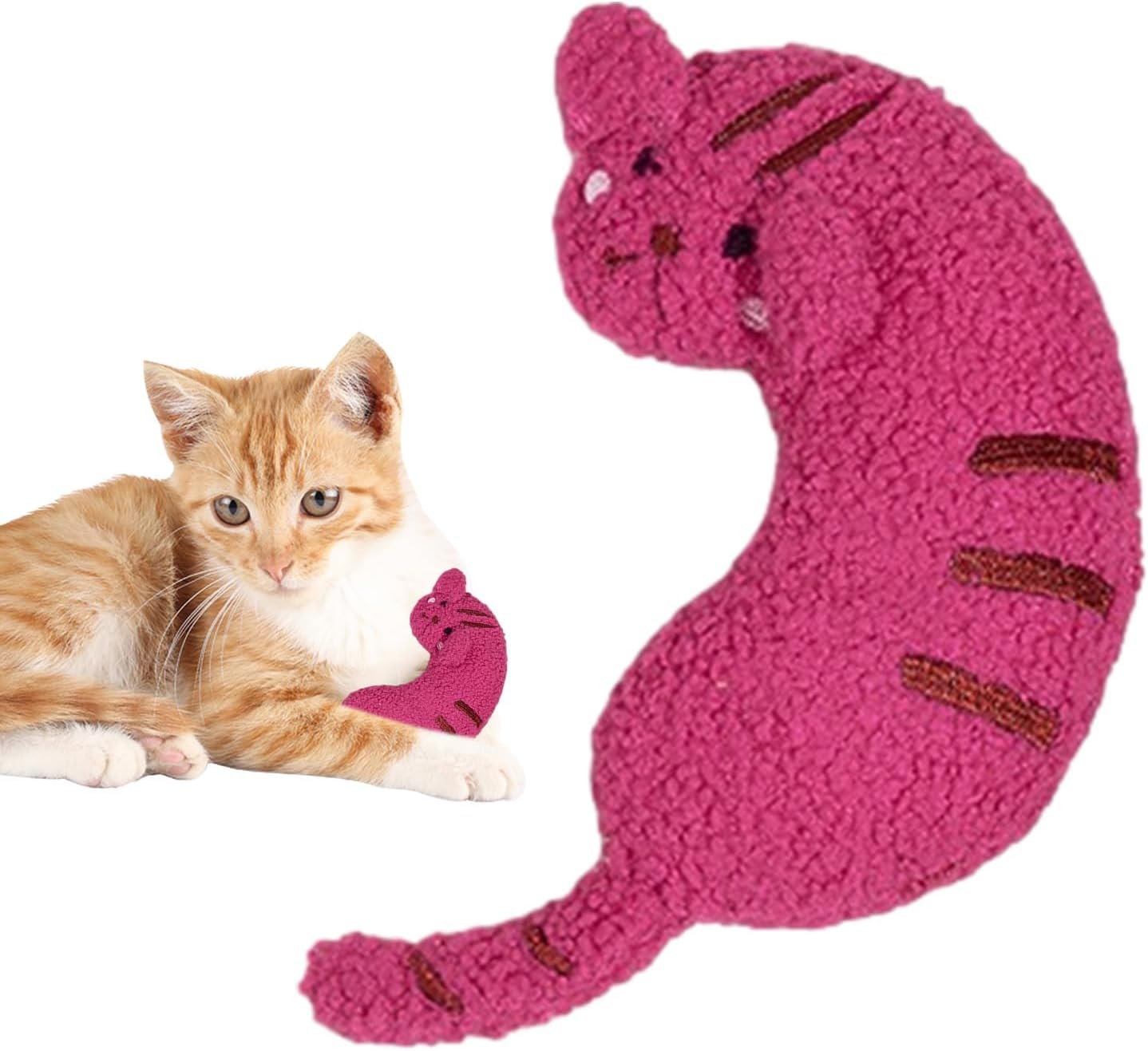 Brinquedo de mastigar para gatos, filhotes, gatinhos, pelúcia de pelúcia macia para gatos | Brinquedos interativos para gatos para abrigo de animais de estimação, passeios, acampamento, pet shop, casa - Imagem 9