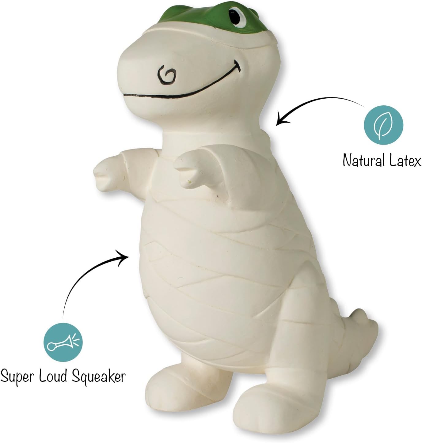 Fringe Studio Latex Dog Toy, HERE to Gauze Trouble PetShop Collection (366043) - Imagem 2