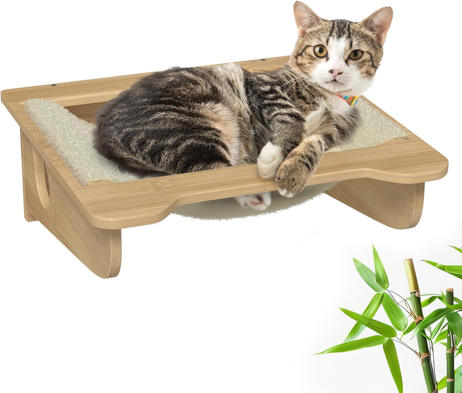 Pet Shop HQ Conjunto de móveis de parede para gatos – Prateleiras, escadas, casa para gatos, rede e mais – economia de espaço, fácil instalação, até 27 kg