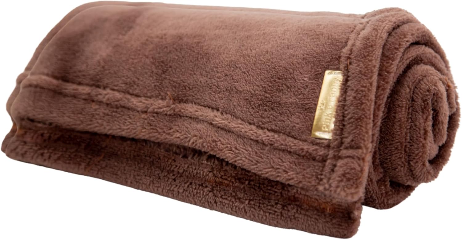 Luppet Manta Cobertor De Pelo 80X60 Para Cachorro Ou Gatos Tabaco Marrom