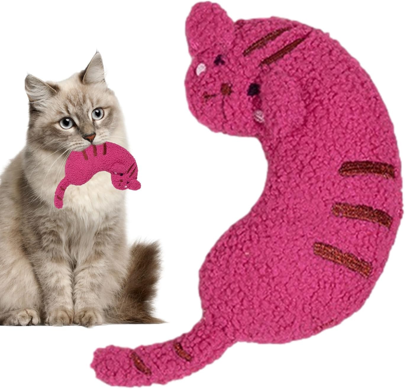 Brinquedo de mastigar para gatos, filhotes, gatinhos, pelúcia de pelúcia macia para gatos | Brinquedos interativos para gatos para abrigo de animais de estimação, passeios, acampamento, pet shop, casa - Imagem 8