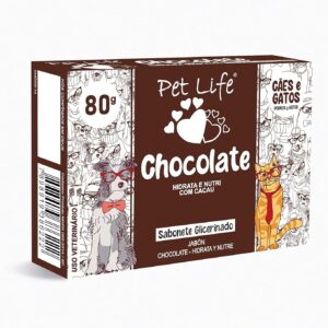 Sabonete Chocolate Pet Life Cães e Gatos 80 g